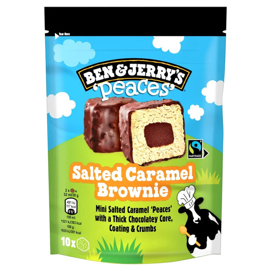 BEN&JERRY'S PEACES Lody o smaku solonego karmelu z polewa czekoladowa 10 kostek. 199,94 zl/l