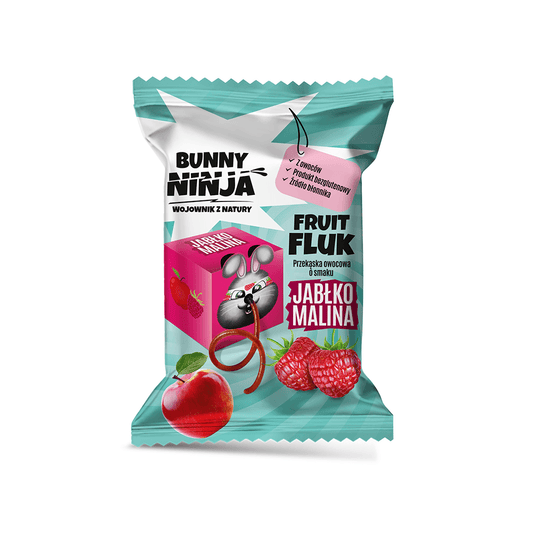 BUNNY NINJA Przekaska owocowa o smaku jablko malina. 226,00 zl/kg